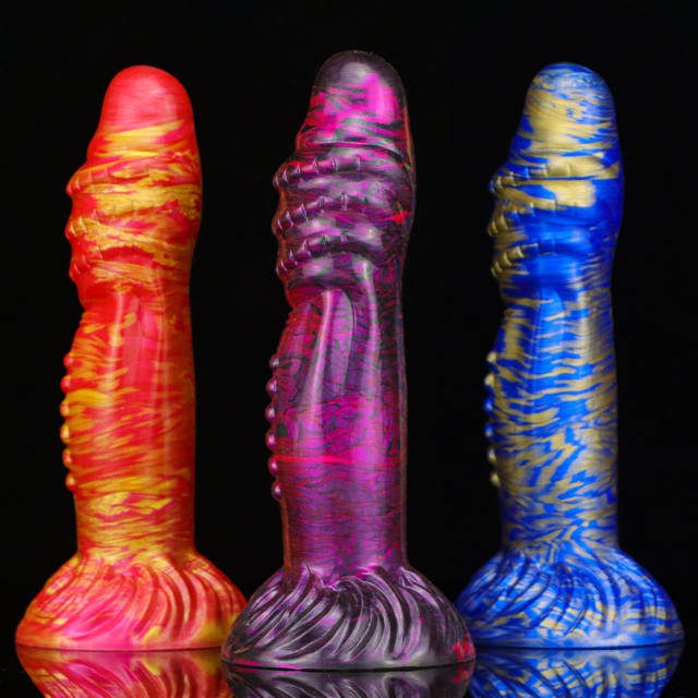 8.86 Inch Huge Shaped Dragon Head Suction Silicone Dildo