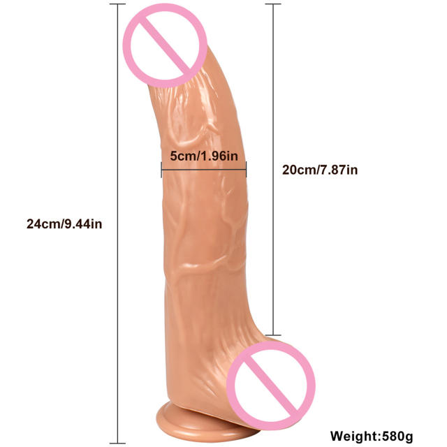 9.44 Inch Elbow Soft Female Anal Plug PVC Dildo