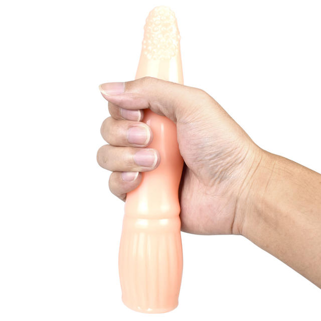 7.87 Inch Pelletized Tongue Licking Penis Dildo