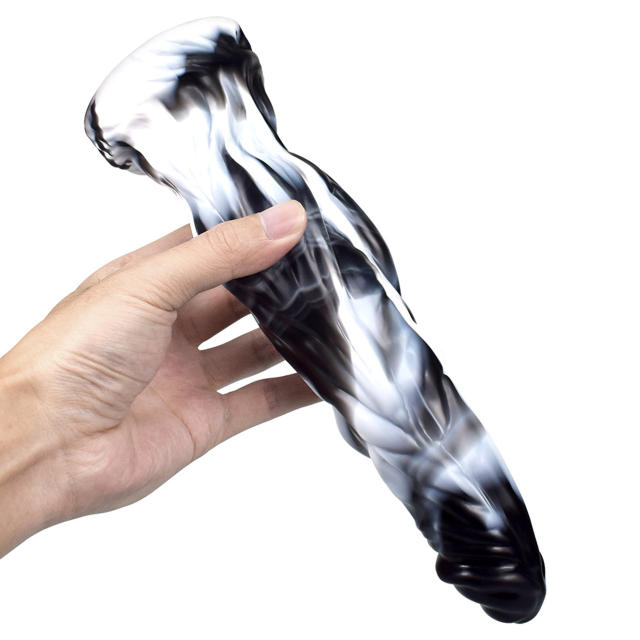 10.23 Inch Shaped Gradient Color Dildo Anal Plug Dildo