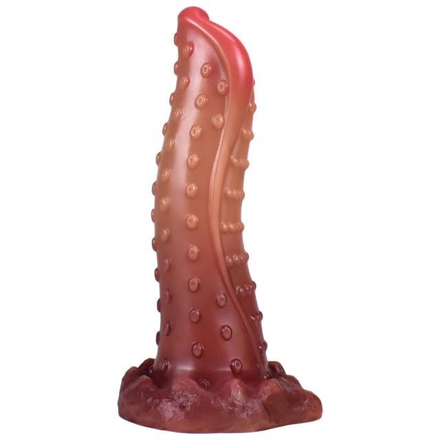 8.66 Inch Grained Liquid Silicone Dildo