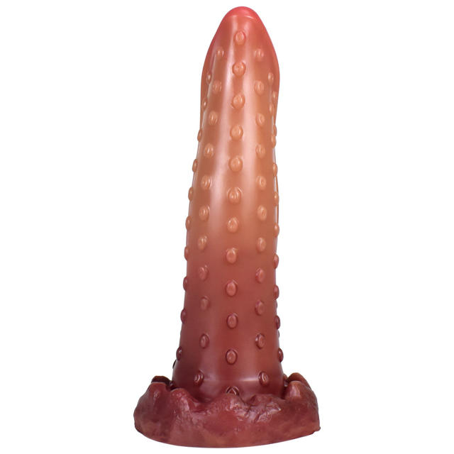 8.66 Inch Grained Liquid Silicone Dildo