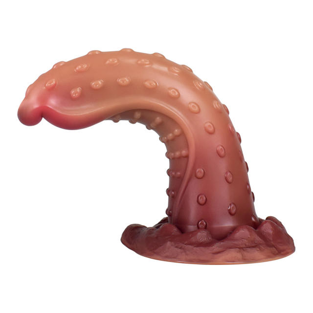 8.66 Inch Grained Liquid Silicone Dildo