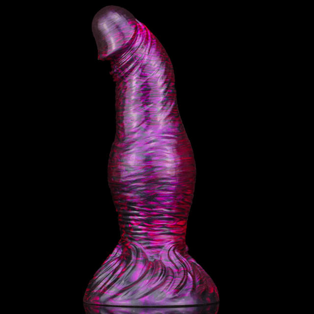 8.27 Inch Liquid Silicone Mixed Color Shaped Dildo