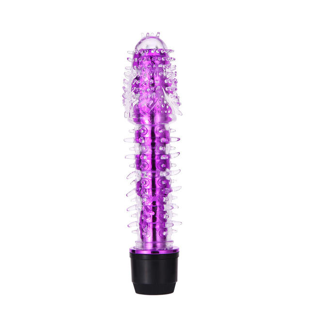 TPE Flexible Vibrating Internal G-Spot Vibrator with Dragon's Whisker