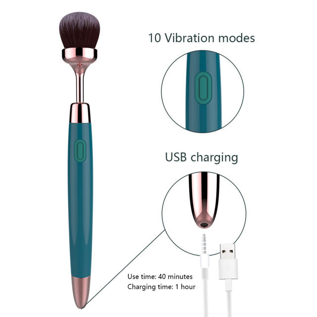 10 Frequency Vibration USB Rechargeable Female Beauty Pen Vibrator