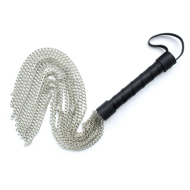 Leather Handle Chain Flogger