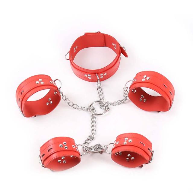 SM Hand Tied Black Bondage Handcuffs