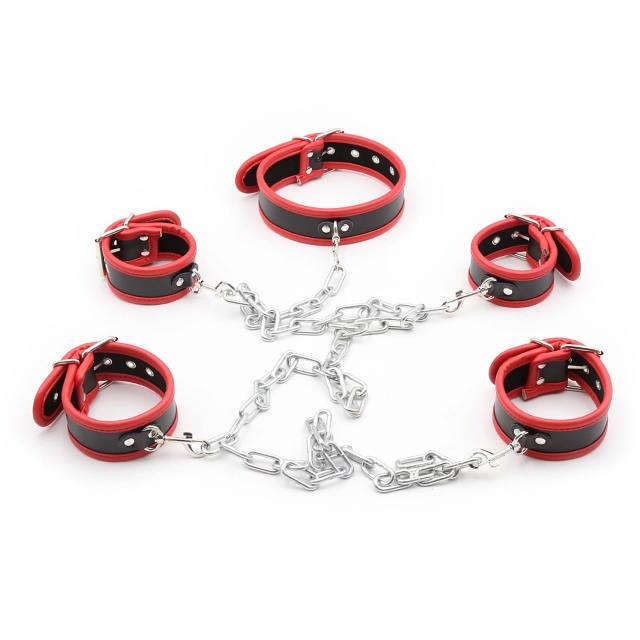 SM Bondage Hand And Foot Neck Binding Handcuffs