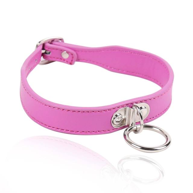 Adjustable Binding Pu Leather Neck Collar