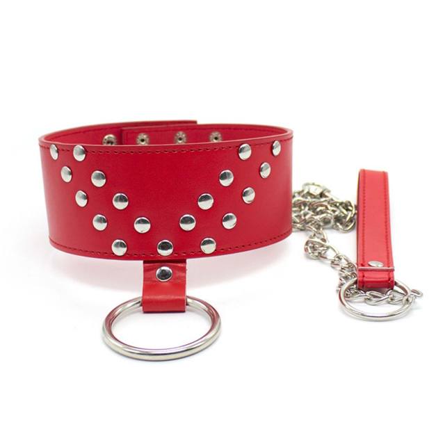 SM Bondage PU Leather Neck Collar