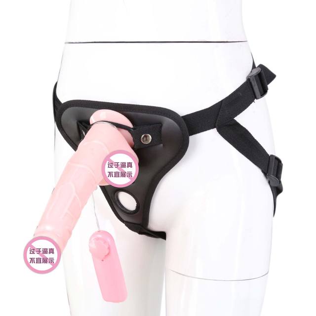 SM Bondage Double Hole Dildo Chastity Pants