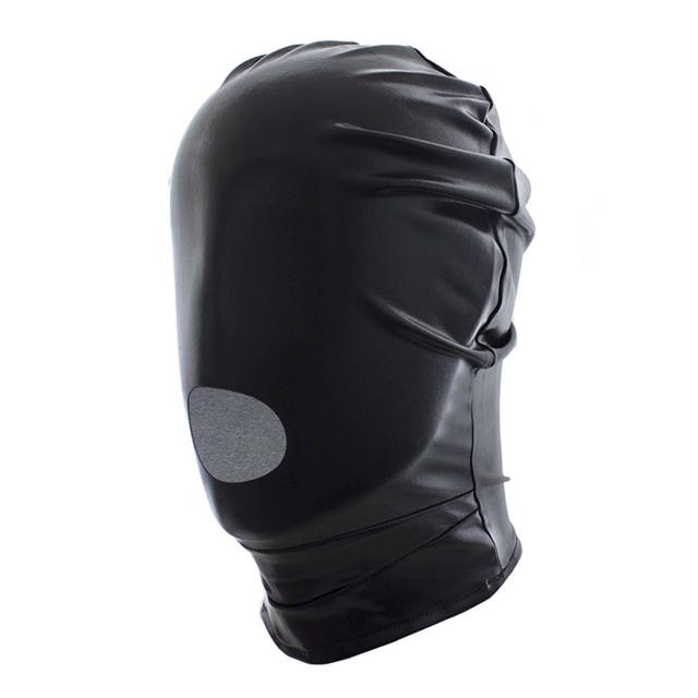 SM Toning Patent Leather Exposed Mouth Hood Sex