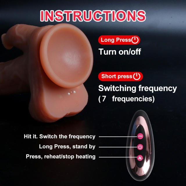 Dingfu female simulation telescopic swing warming penis wireless remote control Dildo sex tool simulation adult products